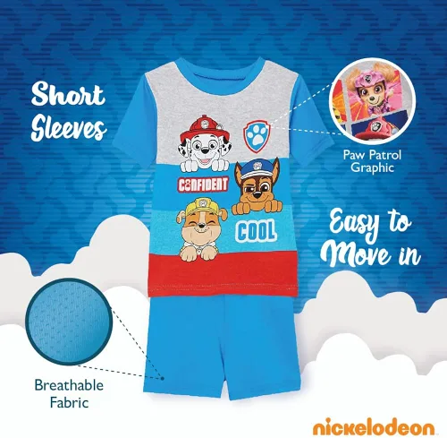 Miniatura 5 de Nickelodeon Boys' Paw Patrol 6-Piece Snug-fit Cotton Pajamas Set