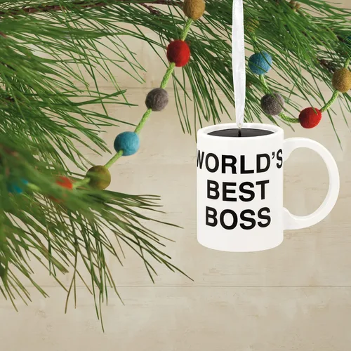 Miniatura 5 de Hallmark The Office World's Best Boss Adorno Navideño de Taza de Café (0002HCM9116)