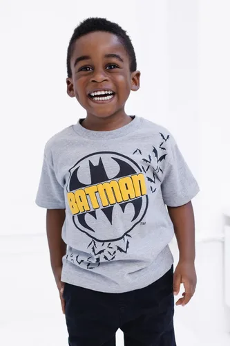 Miniatura 2 de DC Comics Paquete de 3 camisetas gráficas de Batman Joker Riddler de la Liga de la Justicia para niños pequeños y grandes
