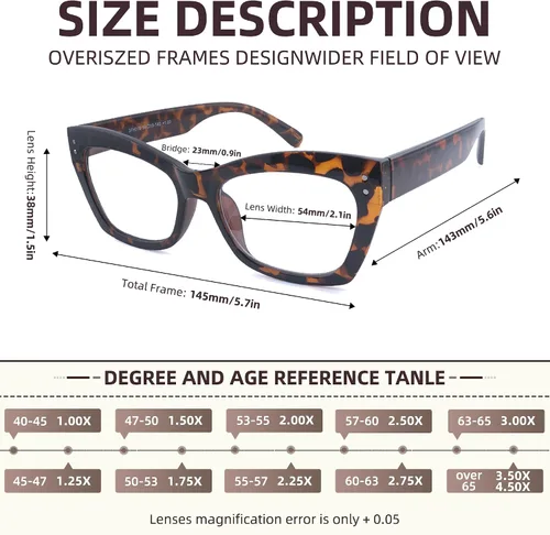 Miniatura 2 de Paquete de 3 lentes de lectura progresivos para mujeres y hombres, elegantes lentes de lectura con bloqueo de luz azul para computadora multifocales