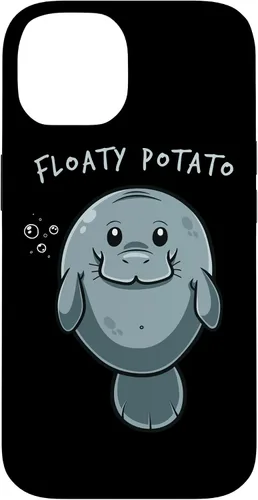 Miniatura 4 de iPhone 11 Floaty Potato Manatí Chubby Sirena Sea Vaca Animal Estuche de Regalo