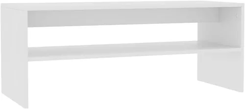 vidaXL Mesa de centro sofá lateral extremo teléfono sofá té acento mesa de almacenamiento escritorio dormitorio sala muebles soporte blanco