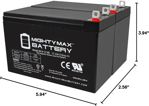 Miniatura 8 de Mighty Max Battery Reemplazo de batería SLA de 12V 9AH para Generac RS7000E
