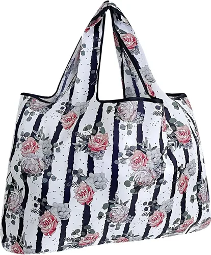 Miniatura 11 de allydrew Large Foldable Tote Nylon Reusable Grocery Bags