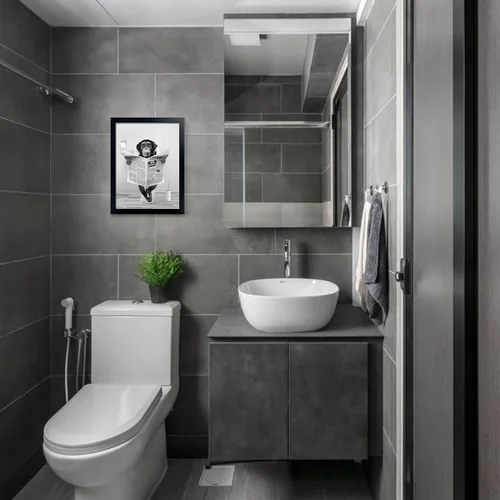 Miniatura 2 de Divertido arte de pared enmarcado de vaca de las tierras altas en bañera, lienzo blanco y negro, impresiones artísticas de pared de vaca, decoración