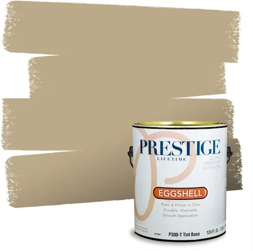 Miniatura 248 de PRESTIGE Paints Exterior Paint and Primer In One, 1-Gallon, Satin, Comparable Match of Benjamin Moore* Royal Linen* 931BM-PCM