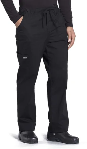 Miniatura 4 de Cherokee Men's Scrub Pant Tapered Leg Fly Front Cargo Pant with 5 Pockets WW190