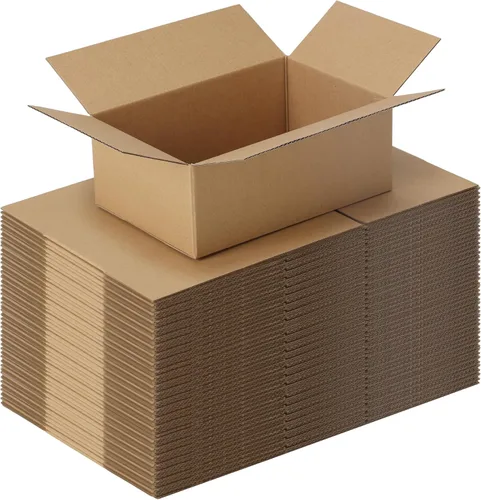 Miniatura 32 de CRUGLA Paquete de 40 cajas de envío de 8 x 6 x 4, cajas de cartón para pequeñas empresas, caja de correo corrugada a granel para embalaje