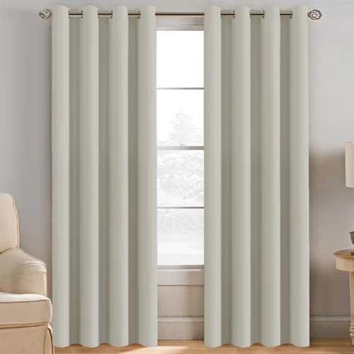 Miniatura 55 de H.VERSAILTEX - Cortinas blackout con aislamiento térmico y ojales en la parte superior, para patios, puertas correderas y división de habitaciones