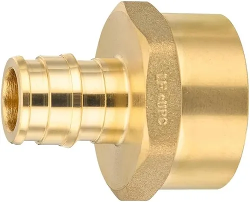 Miniatura 7 de Paquete de 2 accesorios de latón EFIELD Pex A de expansión de flujo completo de 1 pulgada x 1 pulgada, adaptador NPT hembra F1960 solo para tubería
