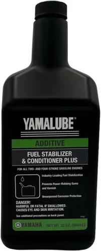 Miniatura 3 de Cyclemax Paquete de cuatro para estabilizador y acondicionador de combustible Yamaha Plus ACC-FSTAB-PL-32 contiene cuatro cuartos y un embudo