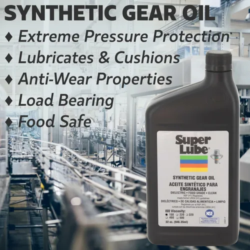 Miniatura 2 de Super Lube Aceite sintético para engranajes – Aceite de maquinaria sintético resistente para camiones y mantenimiento de automóviles – Lubricante