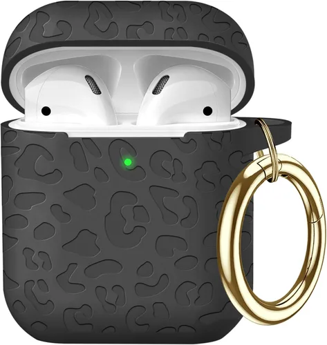 Miniatura 45 de Funda de silicona con flores compatible con AirPods Pro 2019, Gawnock - Funda suave y flexible para imprimir para mujeres y niñas con llavero - Flor