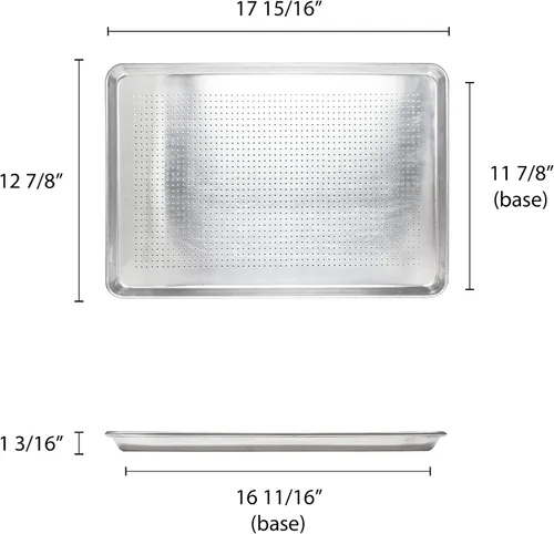 Miniatura 2 de Excellante Sartén de Aluminio Media Hoja de 18" X 13", Perforada, Viene en Cada Una