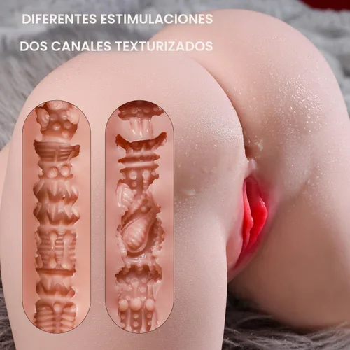 Miniatura 3 de Muñeca Sexual Realista Femenina Realista con Trasero Grande y Gordo de Doble Canal Nalgas y Vagina Juguetes Sexuales para Adultos para Hombres
