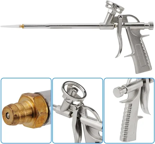 Miniatura 5 de Pistola de espuma de pulverización, pistola de pulverización de espuma de aluminio de 12.4 pulgadas de longitud, 8 MPa 5 L/min Spray calafateo