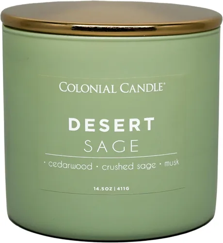 Miniatura 41 de Colonial Candle Winter Woods - Vela perfumada en frasco, colección Pop of Color, 3 mechas, verde, 14.5 onzas, hasta 60 horas de combustión