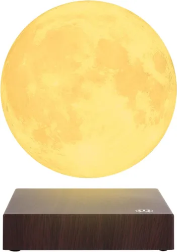 Lámpara de luna flotante, lámpara de luna levitante magnética, 16 colores, luz de noche 3D giratoria de 5.9 pulgadas con luz de luna para decoración