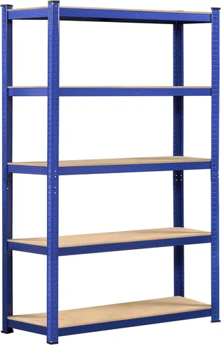 Miniatura 16 de Yaheetech Estantes de almacenamiento, estantería de metal ajustable resistente de 5 niveles, estante industrial para garaje, almacén, despensa, Plata