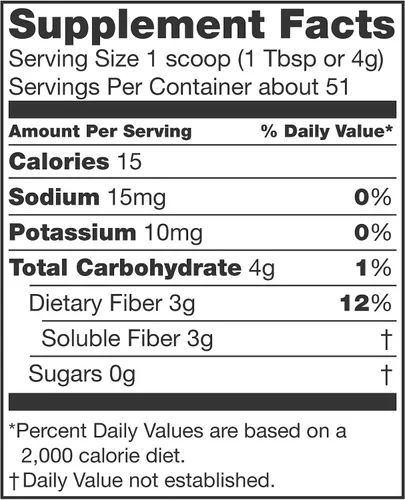 Miniatura 7 de NutriSource Suplementos nutricionales de fibra dietética de fibra, sin sabor, 7.2 onzas (paquete de 4)