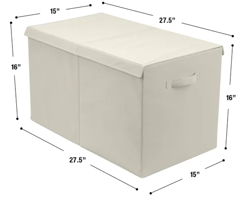 Miniatura 8 de Sorbus Baúl de juguetes con tapa abatible, almacenamiento plegable para niños, para guardería, sala de juegos, armario, organización del hogar