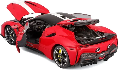Miniatura 2 de Bburago B18-16911 Ferrari Signature SF90 STRADALE Super Car Die Cast, Rojo, L