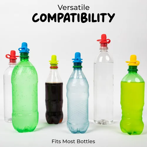 Miniatura 3 de Adaptador de boquilla para botella de agua a prueba de derrames para niños, adaptador de botella de agua para niños pequeños y adultos, tapas