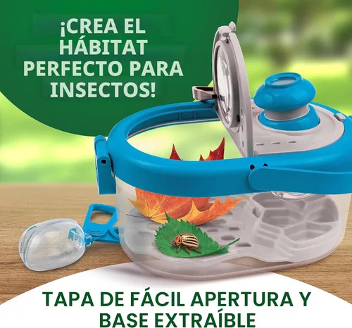 Miniatura 3 de Kit para atrapar insectos National Geographic para niños - Hábitat de insectos para niños con visor magnificado, atrapainsectos, pinzas y guía