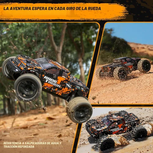 Miniatura 3 de HAIBOXING Camión monstruo RC a escala 1:18 18859 36km/h de velocidad 4X4 todoterreno, autos a control remoto, impermeables, con alimentación