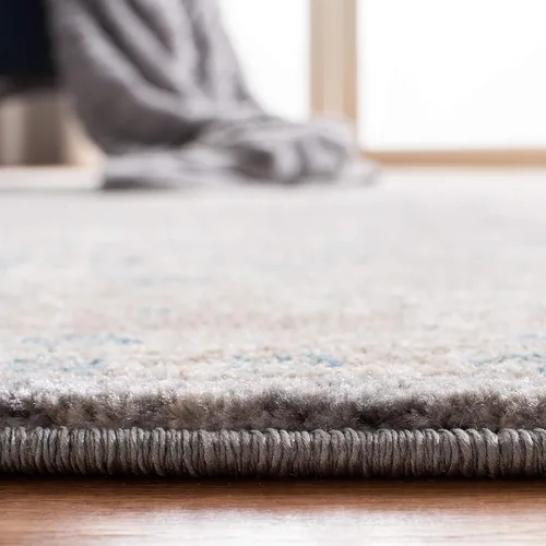 Miniatura 5 de Safavieh Sofia Collection SOF330B, tapete clásico color gris claro y beige, Polipropileno