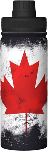 Miniatura 9 de Canadian Flag Insulated Stainless Steel Kettle Print Funny Water Bottle Insulated Ideal for Sports and Travel