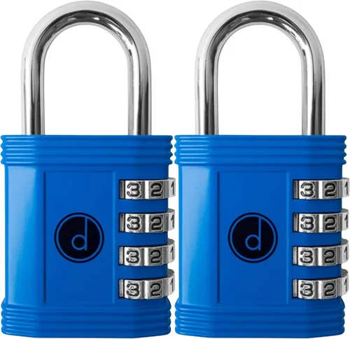Miniatura 10 de Candado: cerradura de 4 dígitos de combinación para lockers de gimnasios, deportes, escuelas & empleados, aire libre, vallas y almacenamientos. Todo