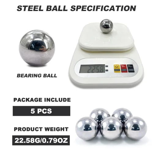 Miniatura 3 de 2 piezas de bolas de rodamiento de acero de 1.5 pulgadas Bolas de rodamiento de bicicleta sueltas surtidas de 38 mm 1-1/2 pulgadas