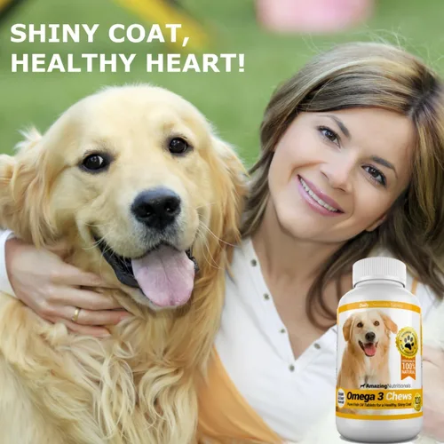 Miniatura 2 de Amazing Omega 3 para perros, suplemento de aceite de pescado, 120 masticables de tocino, vitaminas para perros para aliviar la picazón en la piel