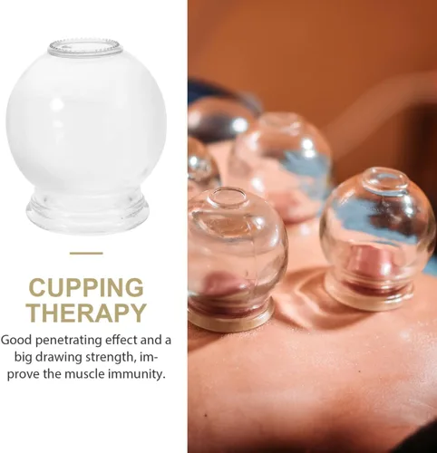 Miniatura 3 de FOMIYES Juego de 6 vasos de cristal para terapia de ventosas de vidrio duradero para uso doméstico, terapia de masaje y recuperación muscular