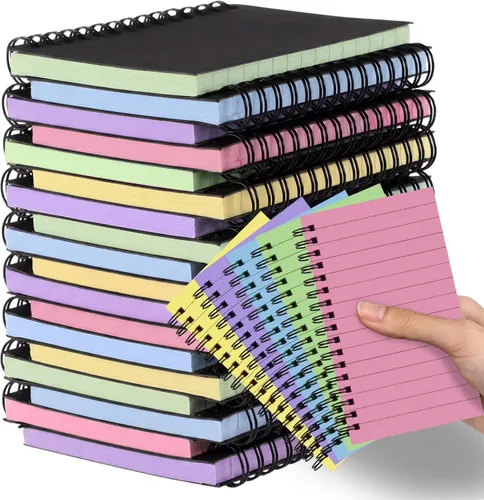 Miniatura 33 de Jutom 2 cuadernos pequeños en espiral, blocs de notas de 3 x 5 pulgadas, cuadernos de bolsillo pequeños a granel, mini bloc de notas con páginas