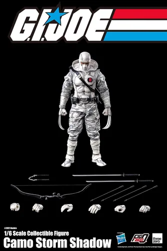 Miniatura 2 de ThreeZero G.I. Joe: Camo Storm Shadow Figura coleccionable a escala 1:6 FigZero, multicolor