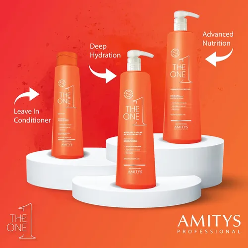Miniatura 4 de Amitys The One Leave-In 16.9 fl oz, aceite de buriti, proteína de quinua, vinagre balsámico. reparación de daños, fortalecimiento capilar