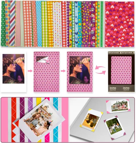 Miniatura 4 de Paquete de accesorios para cámara instantánea compatible con cámara Fujifilm Instax Mini 12 11, incluye mini álbum de fotos, marcos de película