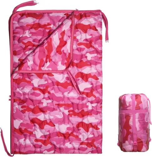 Forro de poncho de camuflaje, manta militar, saco de dormir militar, con una bolsa de transporte de compresión, para viajes, senderismo, campamento,