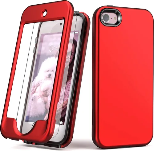 Miniatura 8 de Funda para iPod Touch 7 con protector de pantalla, para iPod Touch 6, funda para iPod Touch 5, ligera, de cuerpo completo, protección resistente
