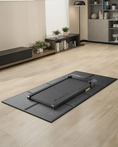 Miniatura 2 de UREVO Foldable Treadmill Mat,Treadmill Mat for Carpet &Hardwood Floors ，Mat for Under Walking Pad on Carpet, Hardwood Floors Protectior, Non-Slip