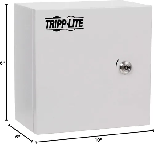 Miniatura 9 de Tripp Lite Caja de seguridad eléctrica industrial de acero al aire libre, 10 x 10 x 6, gris, resistente a la intemperie y al polvo, cumple