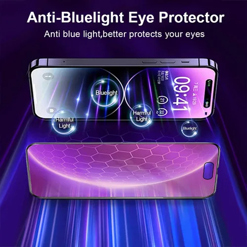 Miniatura 5 de Paquete de 2 protectores de pantalla de privacidad compatibles con iPhone 14 Pro Max de 25 grados, vidrio templado antiespía, marco de fácil Para