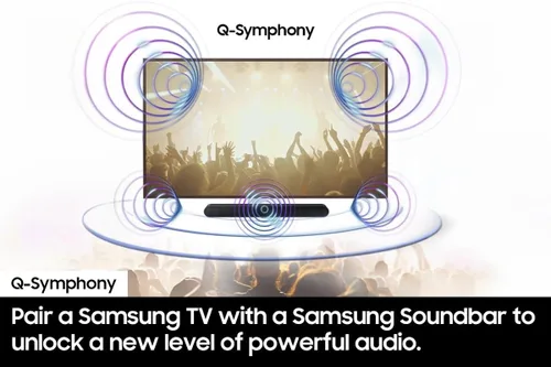 Miniatura 6 de Samsung Barra de sonido, Serie B (HW-B400F), 2.0 canales con woofer incorporado, mejora de voz y modo nocturno, expansión de sonido envolvente