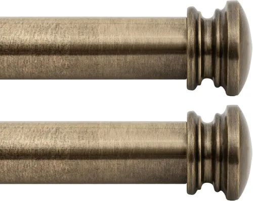 Miniatura 27 de Deco Window - Varilla ajustable para cortinas para ventanas de 18 a 44 pulgadas, poste de hierro de 1 pulgada extendible de alta resistencia