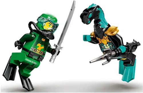 Miniatura 6 de LEGO NINJAGO Lloyd's Hydro Mech 71750 Kit de construcción, juego submarino con NINJAGO Lloyd y Mech; acción de juego de rol para niños y niñas a