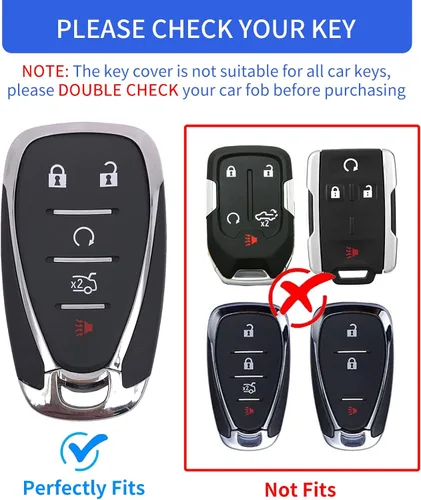 Miniatura 2 de OFFCURVE Funda para llavero Chevy Protector completo de TPU para Chevrolet Chevy Malibu Camaro Cruze Traverse Spark Equinox Sonic Volt Bolt 2016