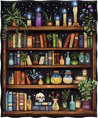 Miniatura 3 de Jekeno Estantería de Libros Manta Regalos para Mujeres Hombres Niños Niñas Papá Mamá Adolescentes Amigos Cumpleaños Navidad Halloween Pascua Regalos