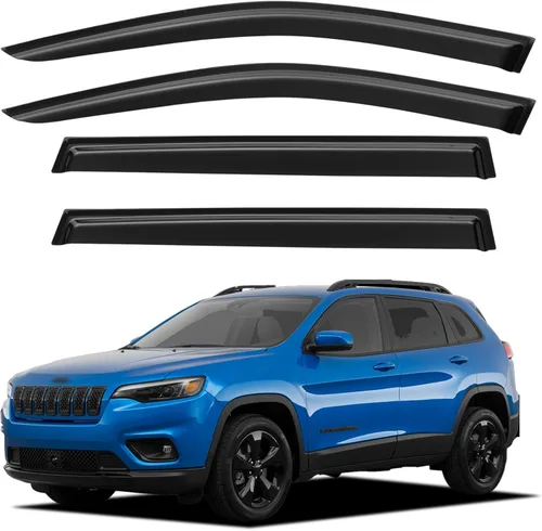 Miniatura 58 de YQAUTEC Viseras de Ventana Protectores de Lluvia para Honda Civic 2022 2023 2024 2025 2026, Deflectores de Viento de Ventilación de Ventana Fuera